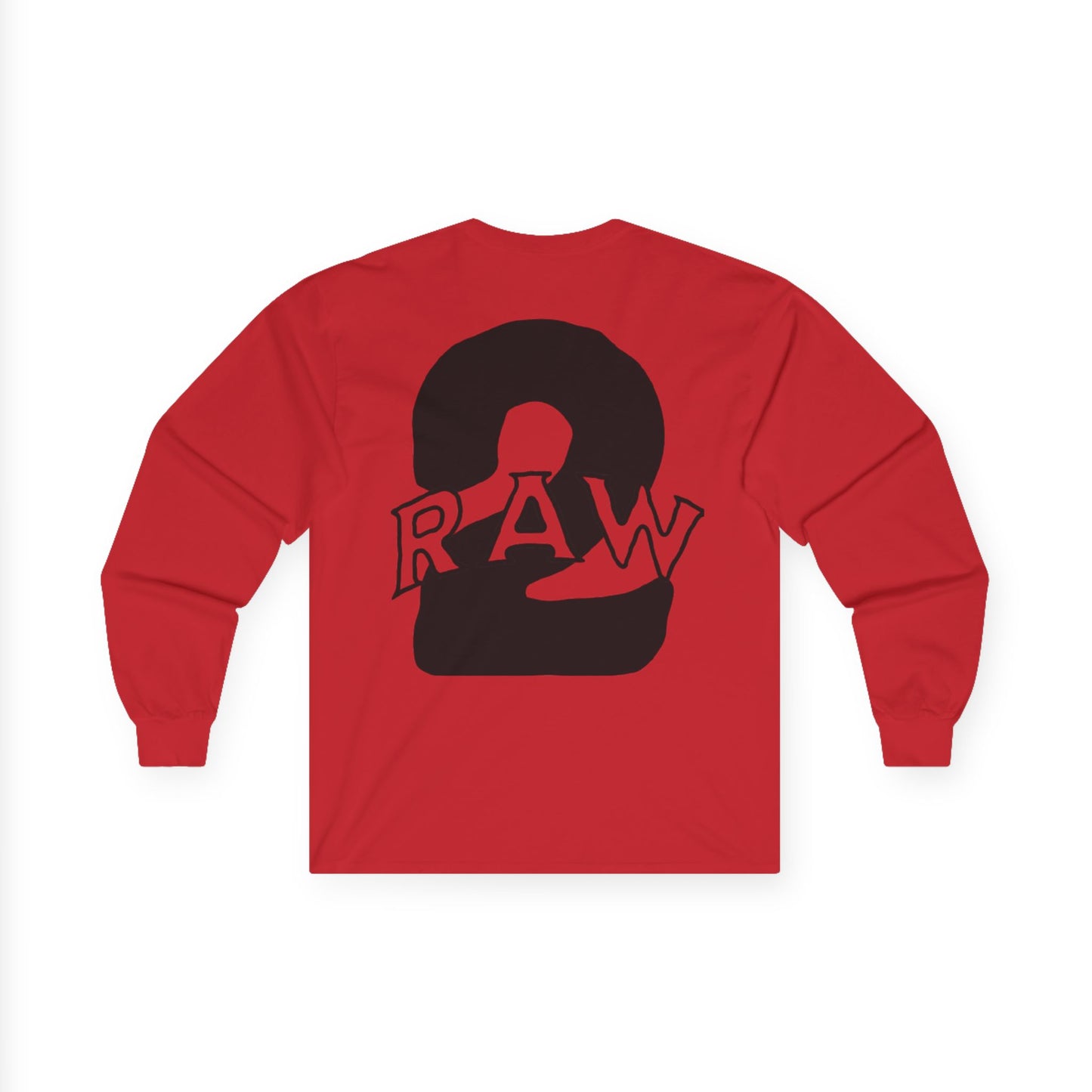 2Raw Black Logo Long Sleeve Tee