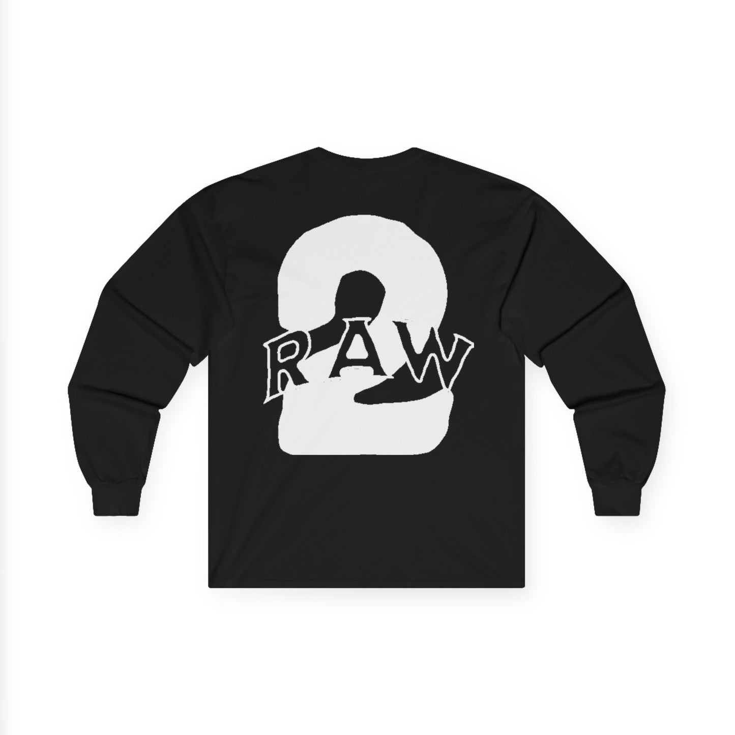 2Raw White Logo Long Sleeve Tee