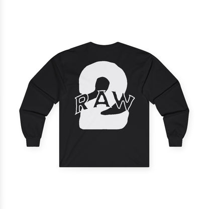 2Raw White Logo Long Sleeve Tee