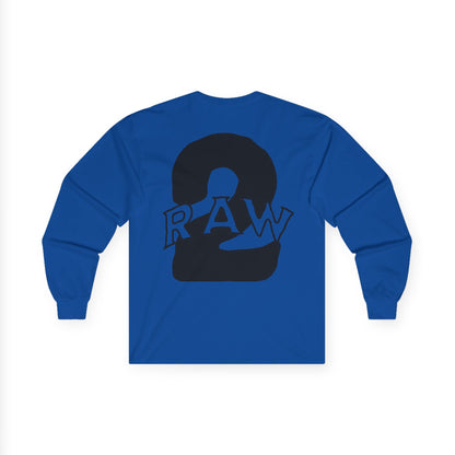 2Raw Black Logo Long Sleeve Tee