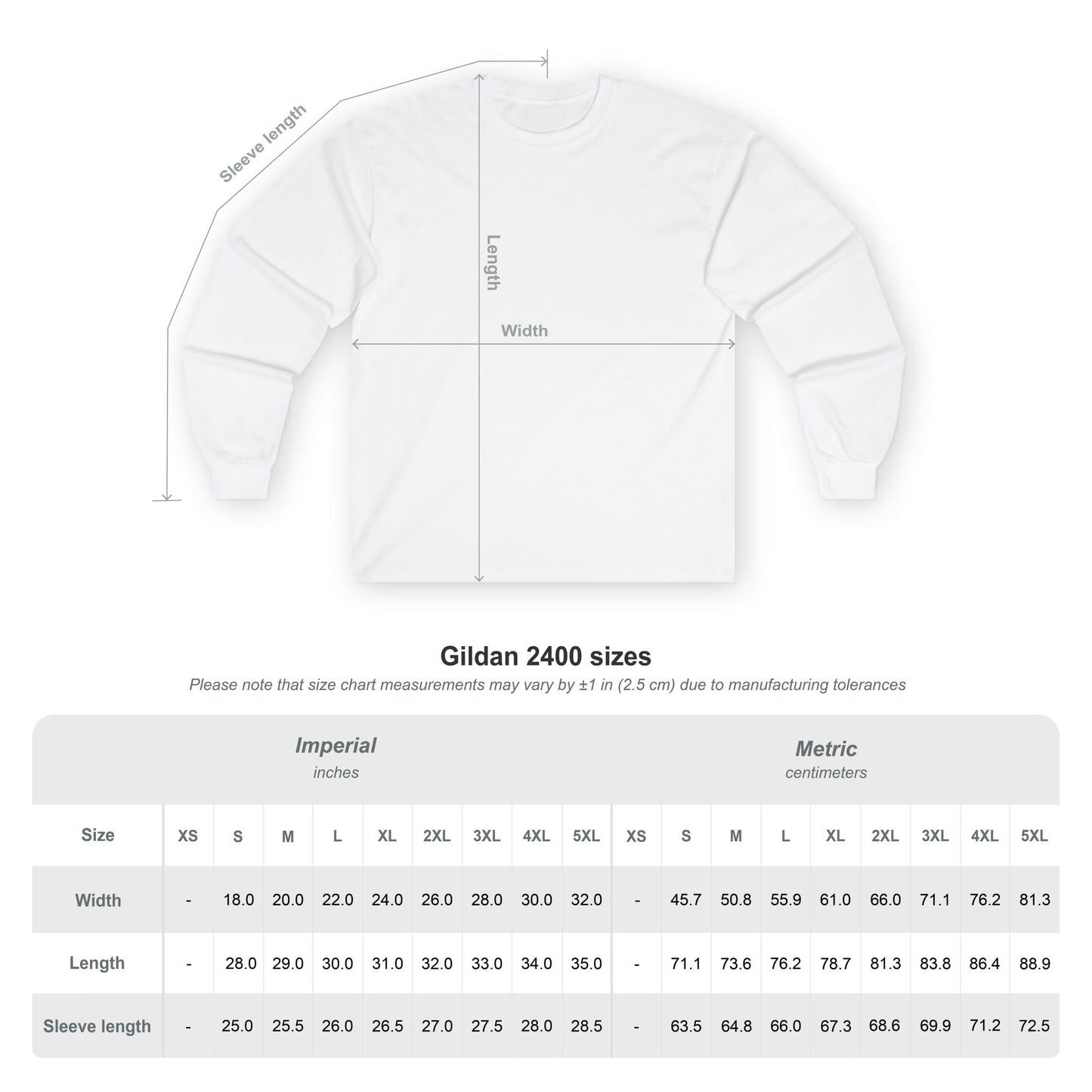2Raw White Logo Long Sleeve Tee