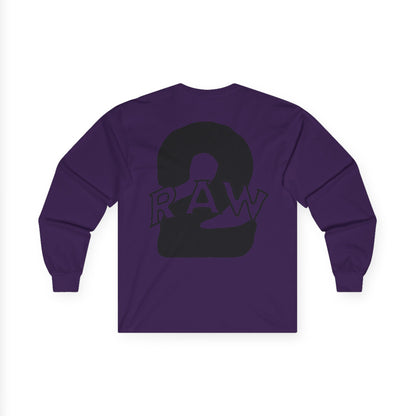 2Raw Black Logo Long Sleeve Tee