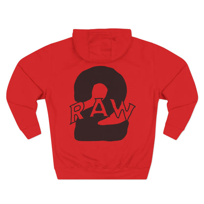 2Raw Black Logo Hoodie