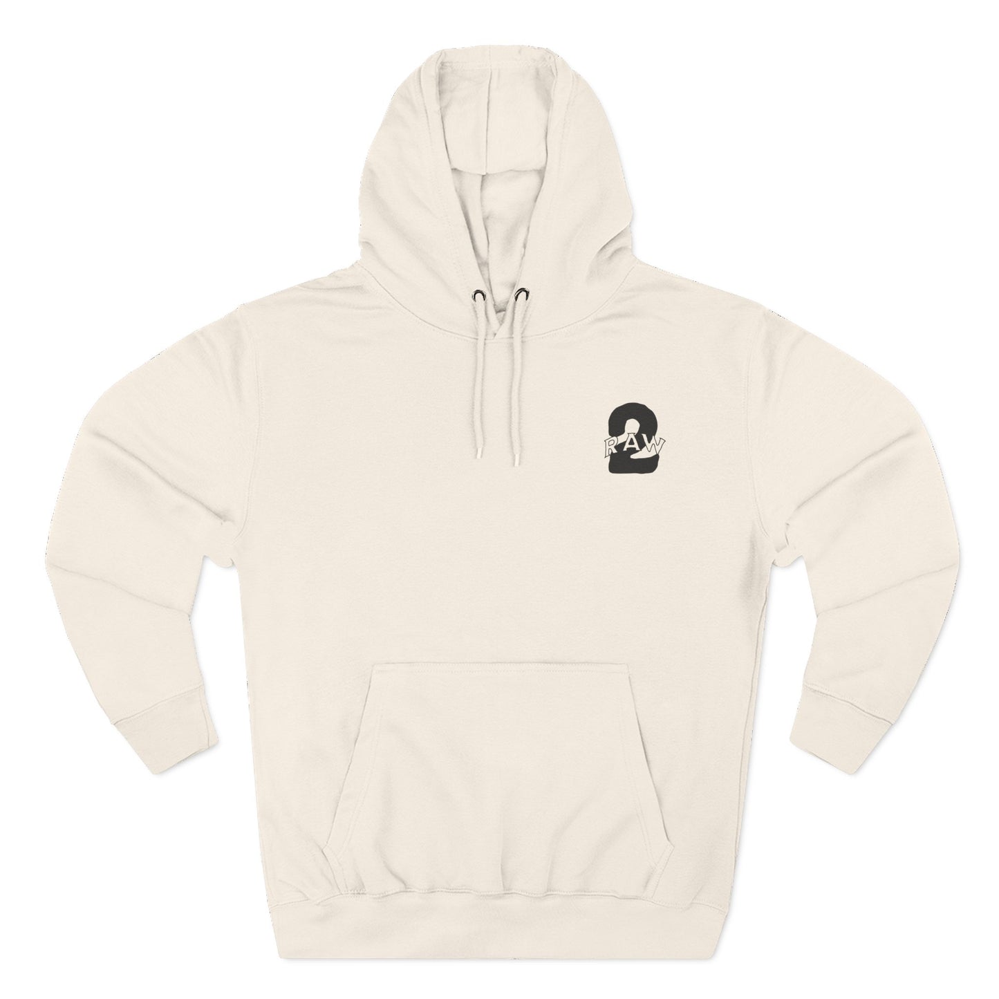 2Raw Black Logo Hoodie