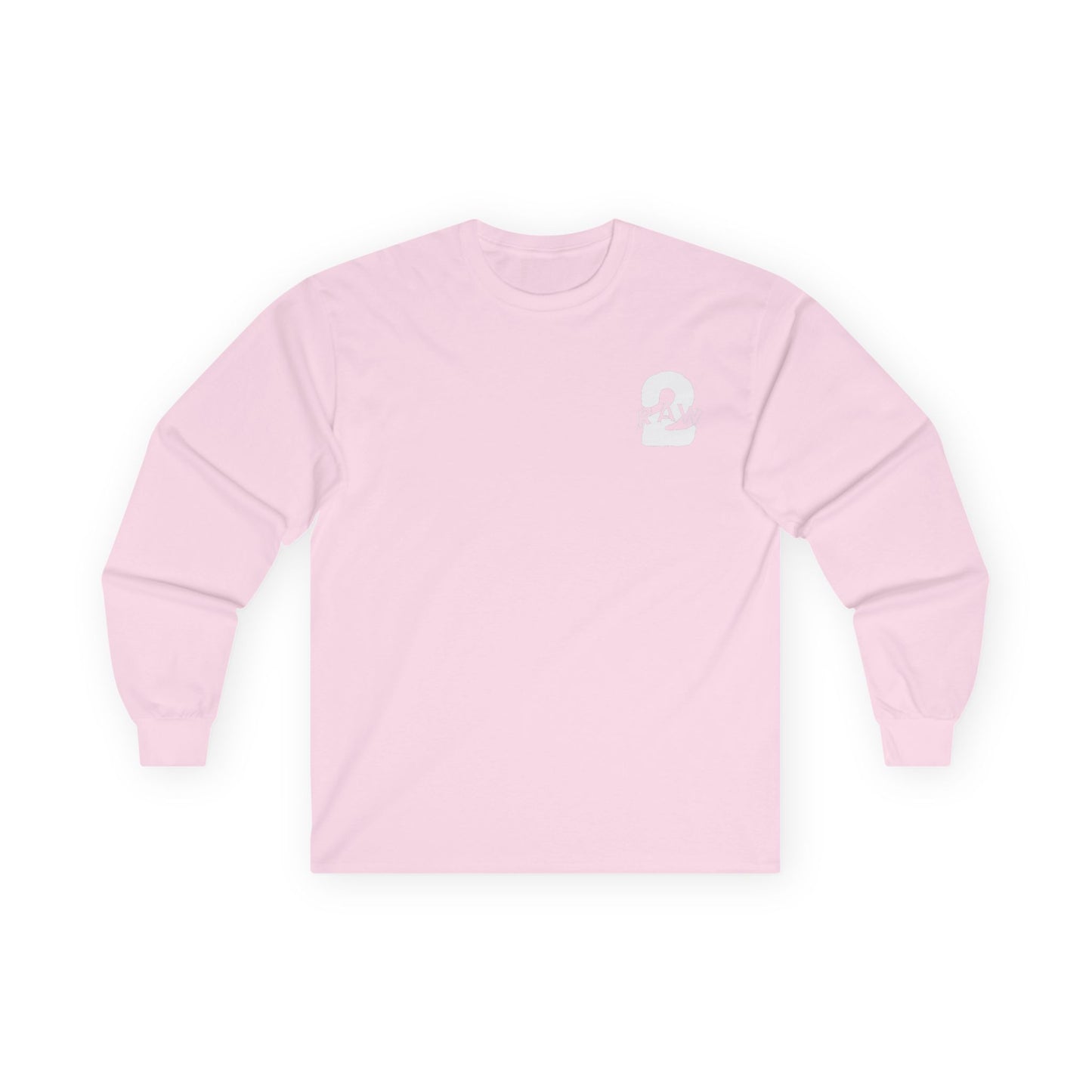 2Raw White Logo Long Sleeve Tee