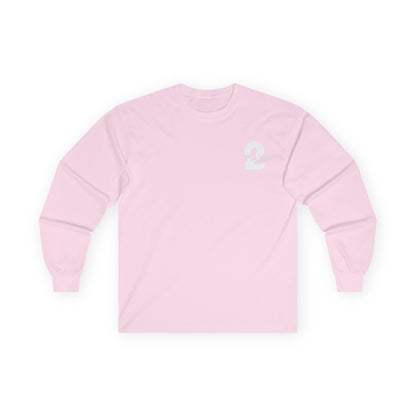 2Raw White Logo Long Sleeve Tee