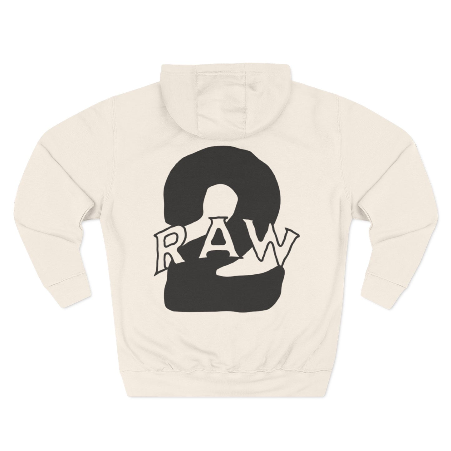 2Raw Black Logo Hoodie