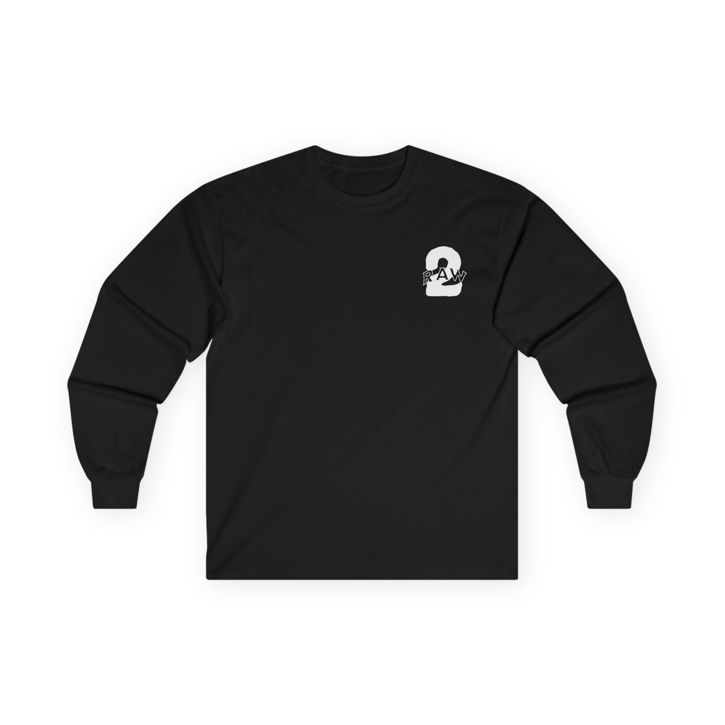 2Raw White Logo Long Sleeve Tee