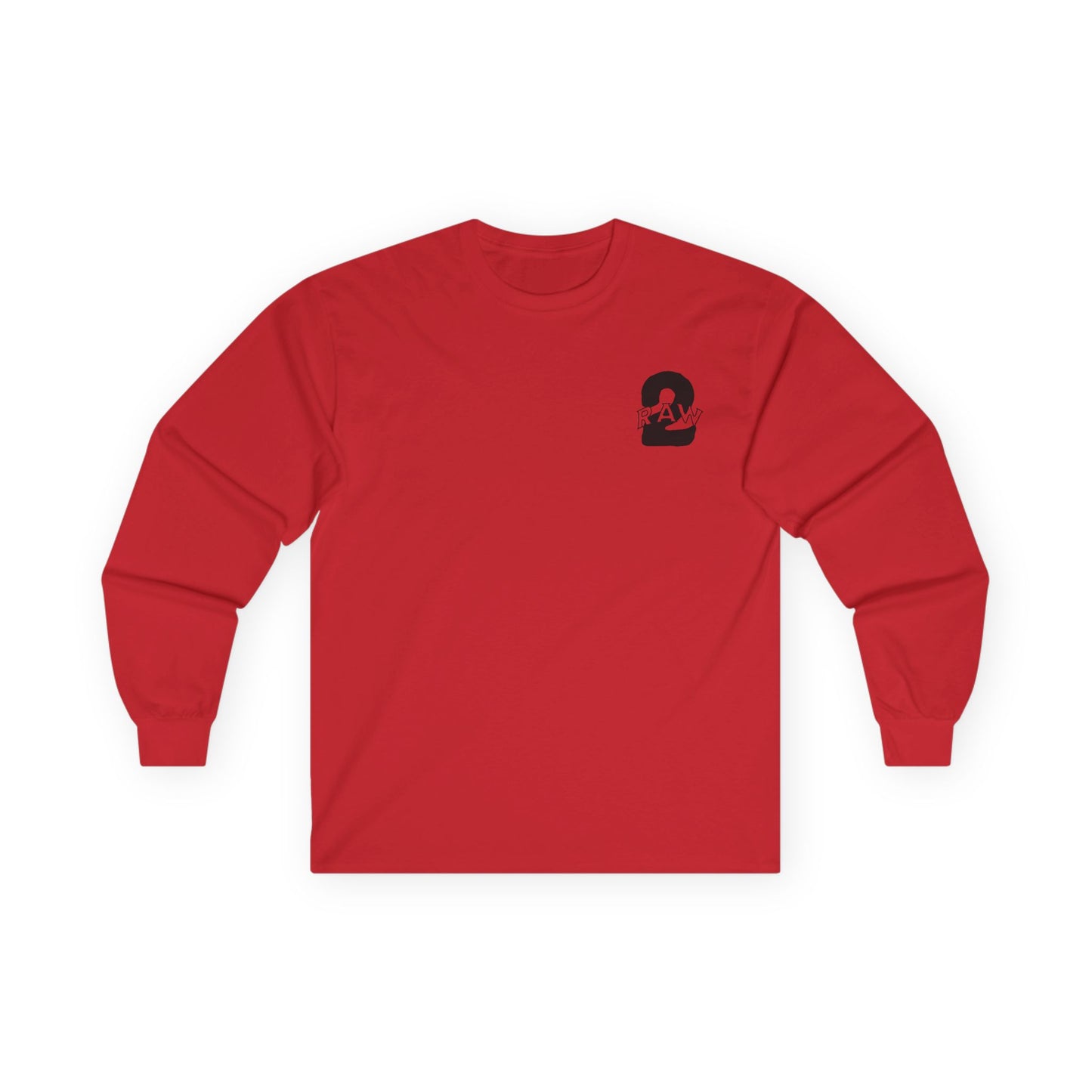 2Raw Black Logo Long Sleeve Tee
