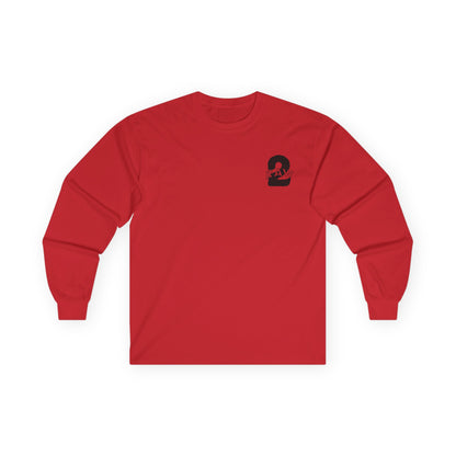 2Raw Black Logo Long Sleeve Tee