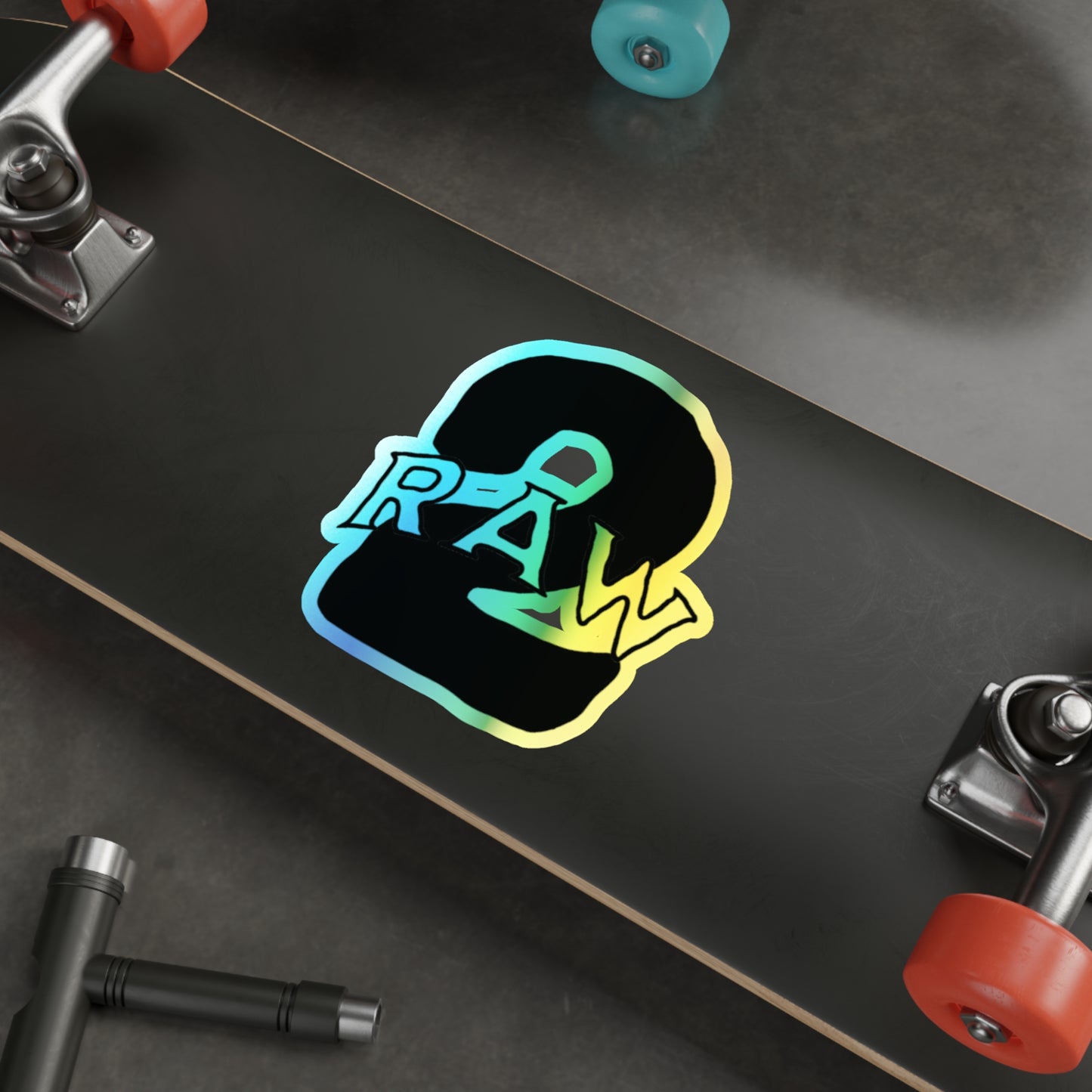 2Raw Holographic Die-Cut Stickers