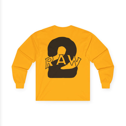 2Raw Black Logo Long Sleeve Tee