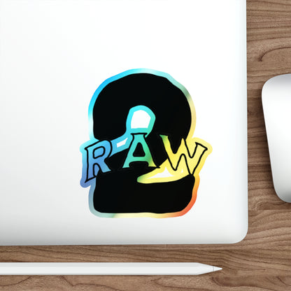 2Raw Holographic Die-Cut Stickers