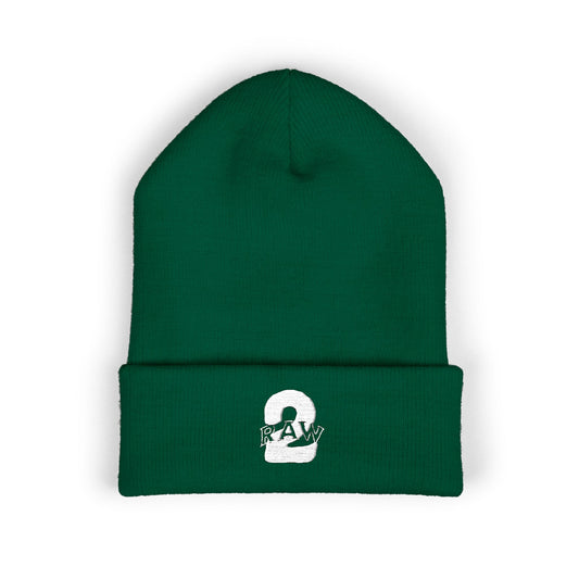 2Raw Embroidered Beanie