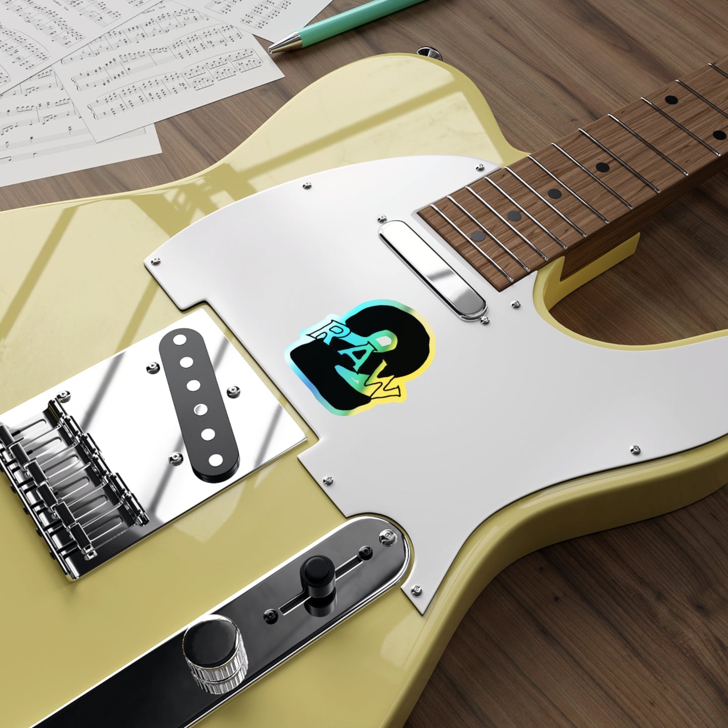 2Raw Holographic Die-Cut Stickers