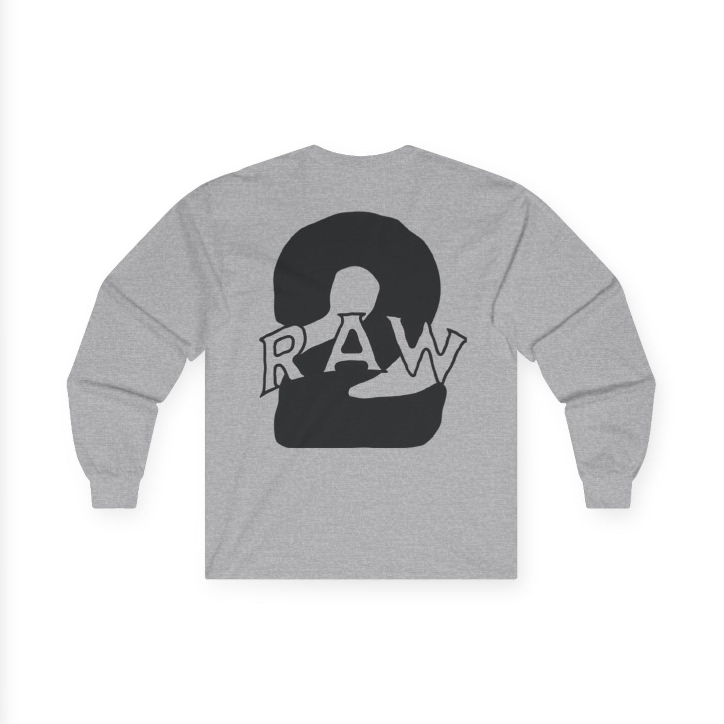 2Raw Black Logo Long Sleeve Tee
