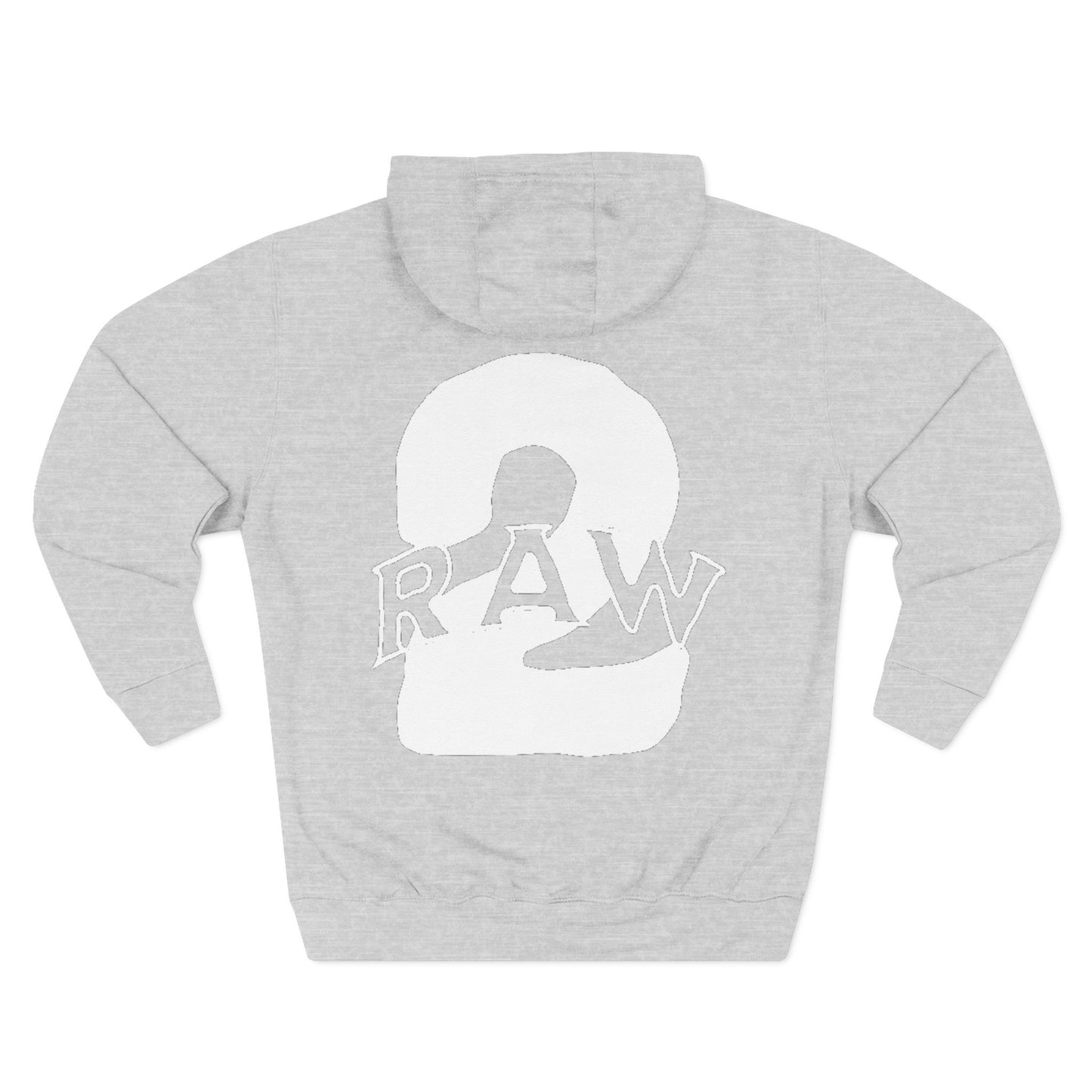 2Raw White Logo Hoodie