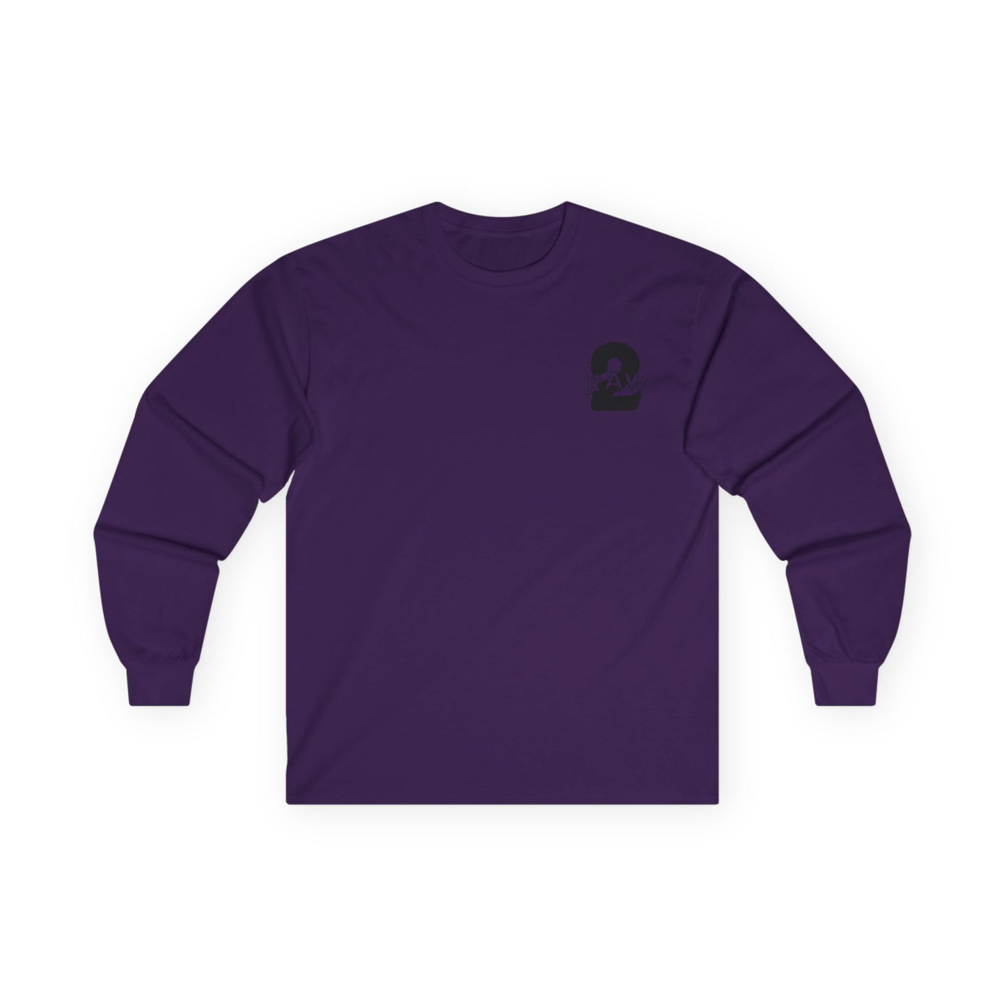 2Raw Black Logo Long Sleeve Tee