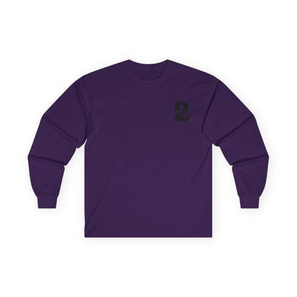 2Raw Black Logo Long Sleeve Tee