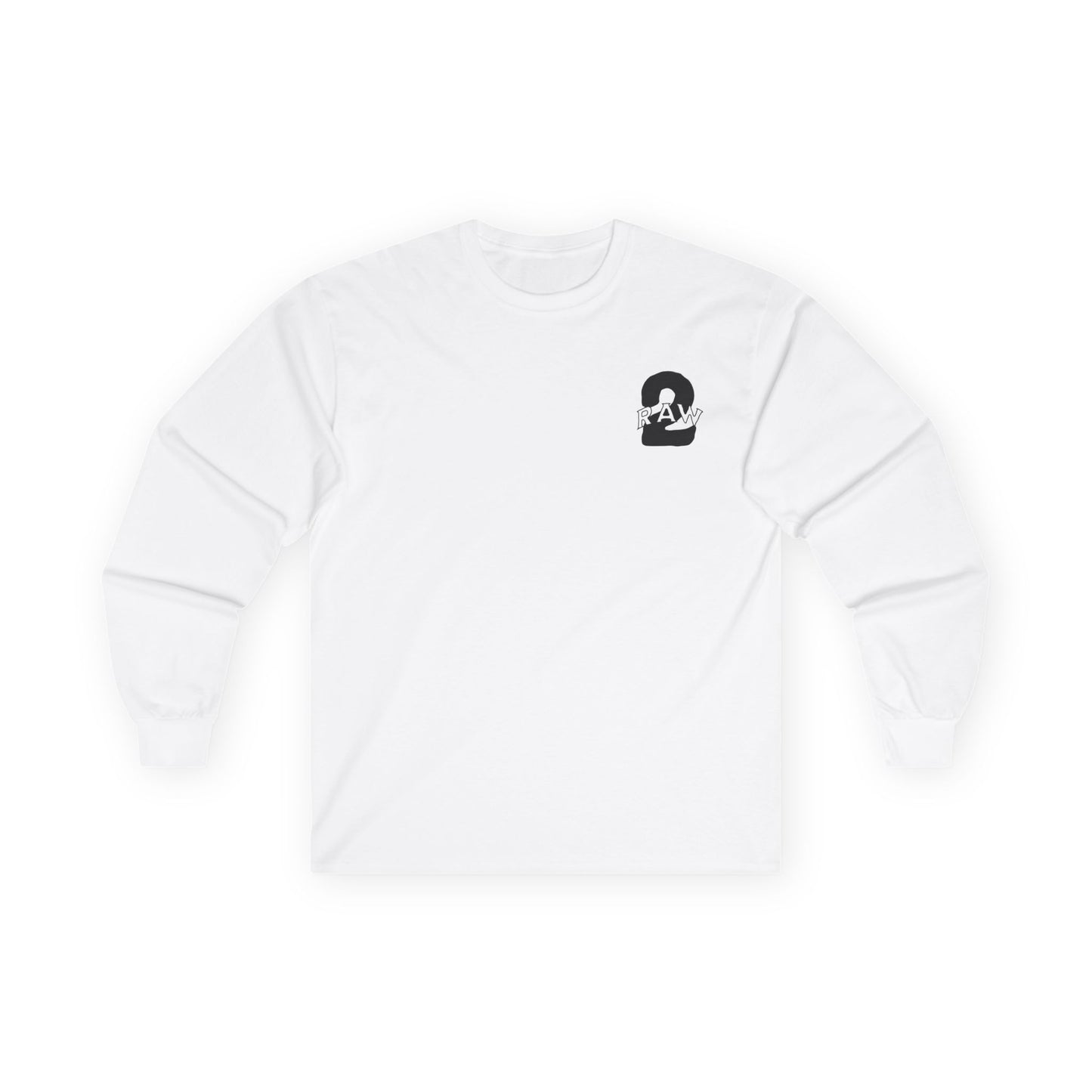 2Raw Black Logo Long Sleeve Tee