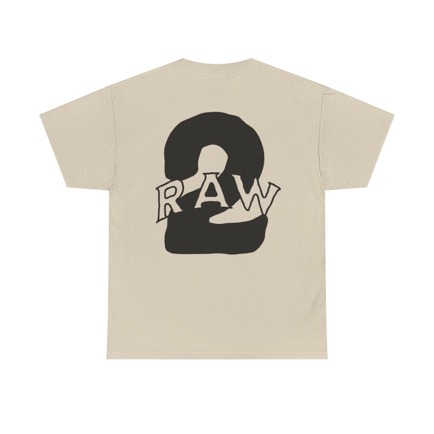 2Raw Black Heavy Cotton T-Shirt