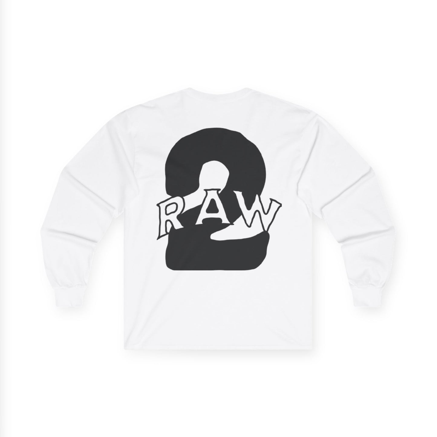 2Raw Black Logo Long Sleeve Tee
