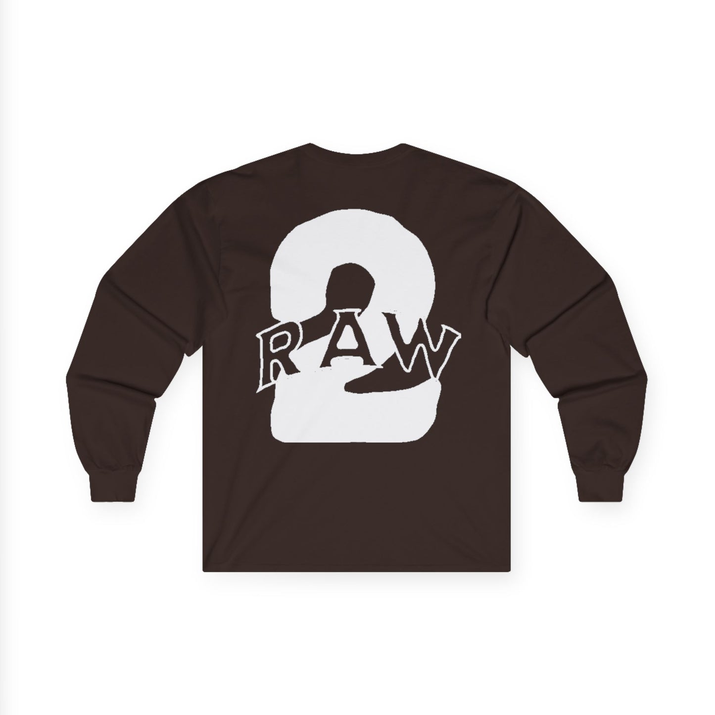 2Raw White Logo Long Sleeve Tee