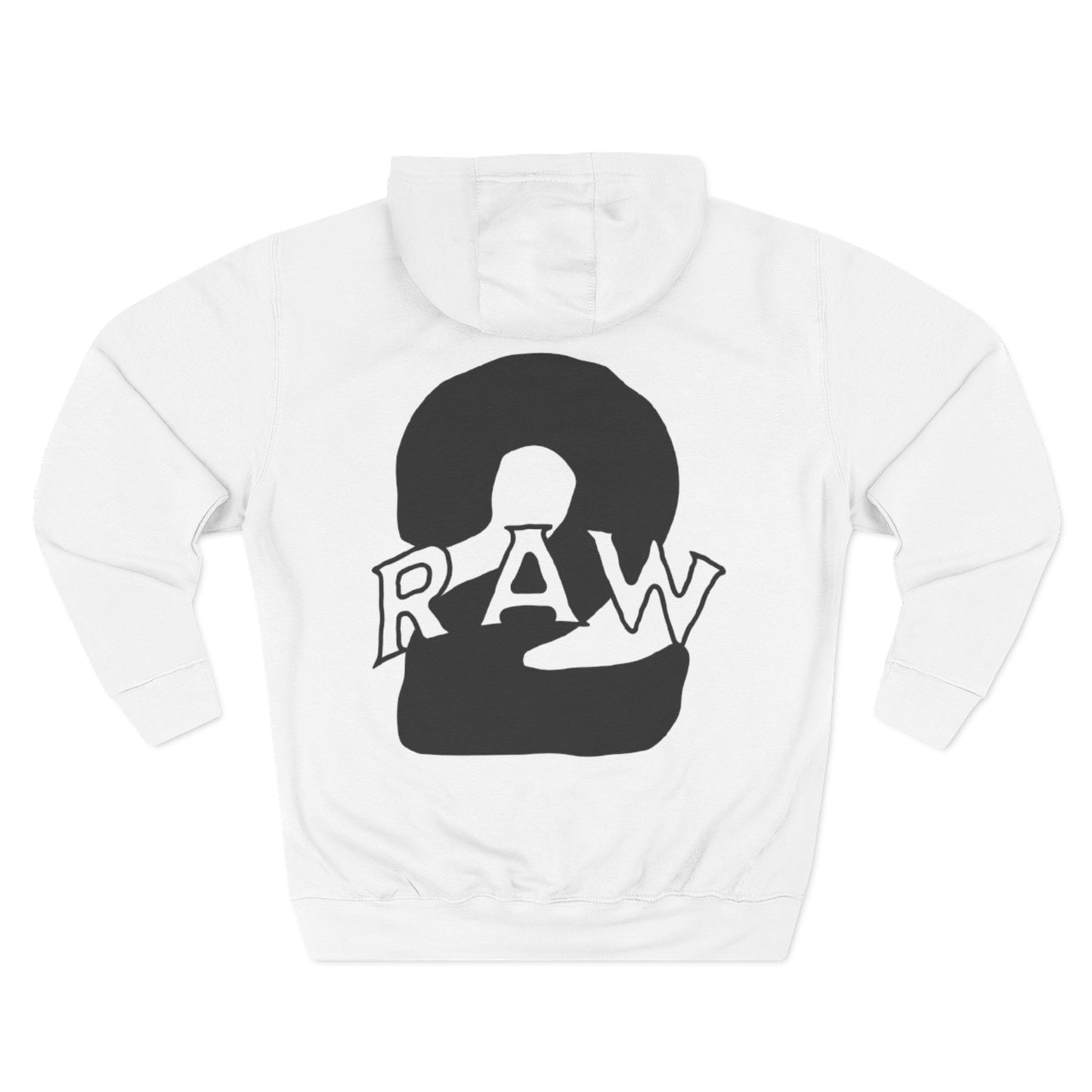 2Raw Black Logo Hoodie