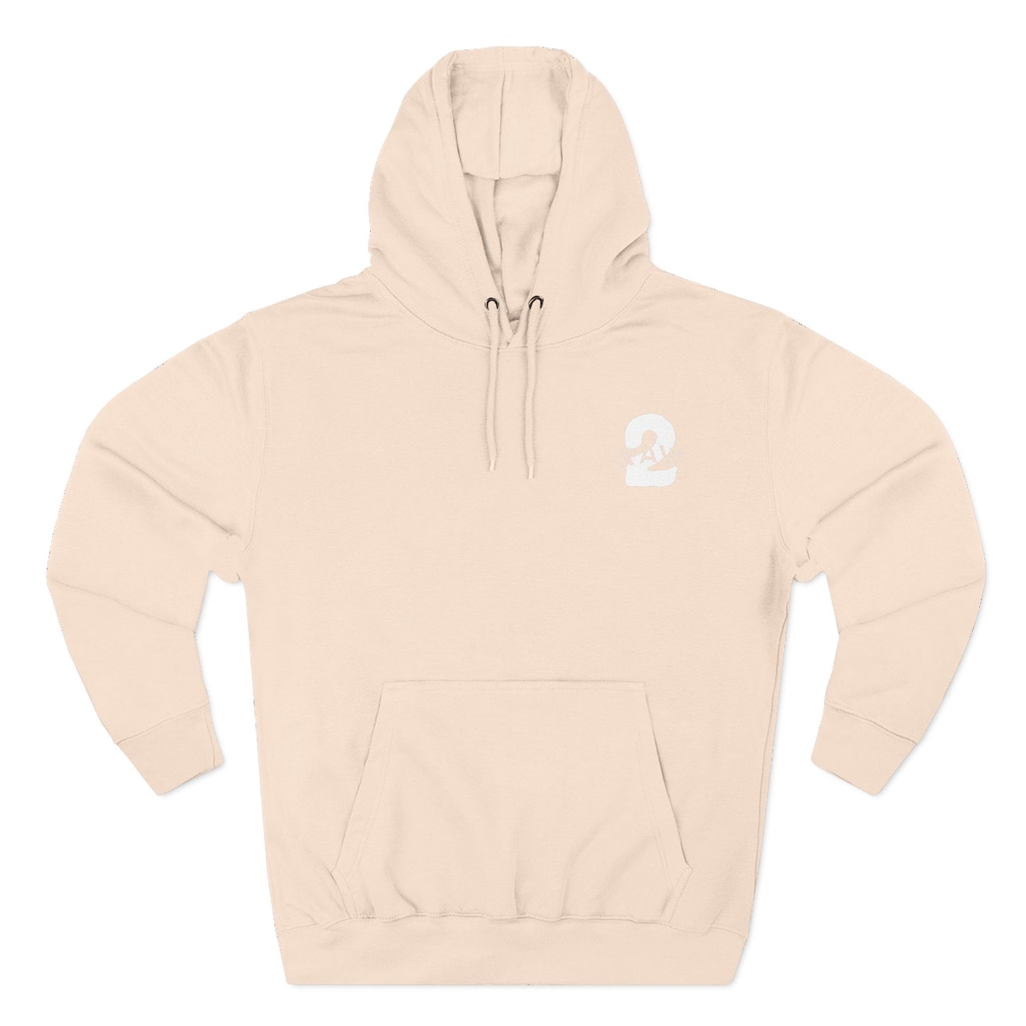 2Raw White Logo Hoodie